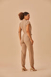 Macacão feminino Nayara cor areia - foto 4