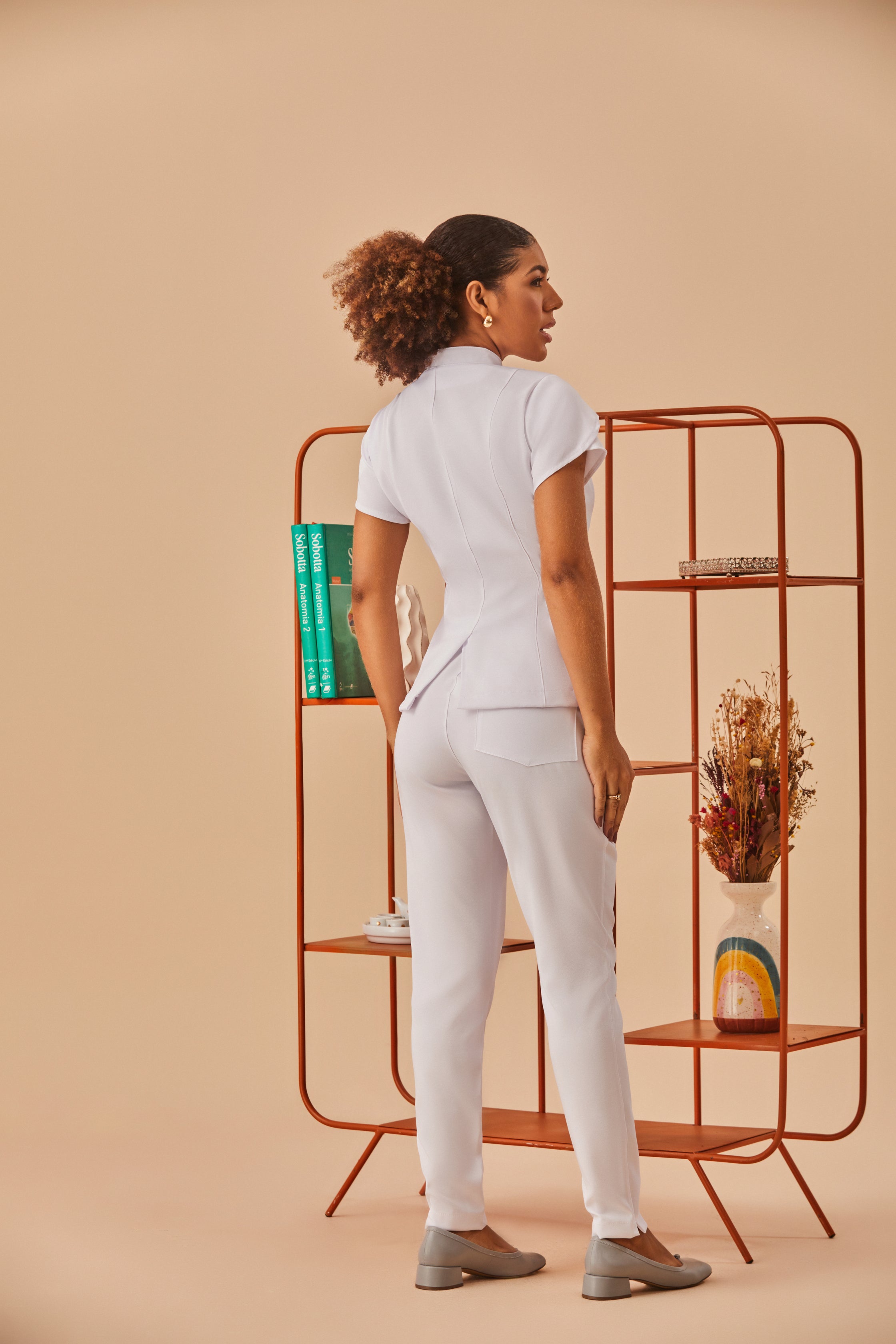 Scrub feminino Deise cor branco - foto 6