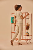 Scrub feminino Maria cor areia - foto 5
