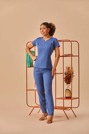 Scrub Feminino Maria - Azul Índigo
