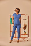Scrub feminino Maria cor azul índigo - foto 3