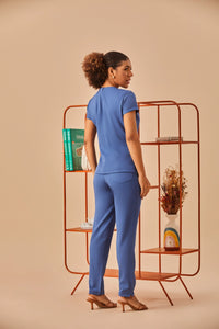 Scrub Feminino Maria - Azul Índigo