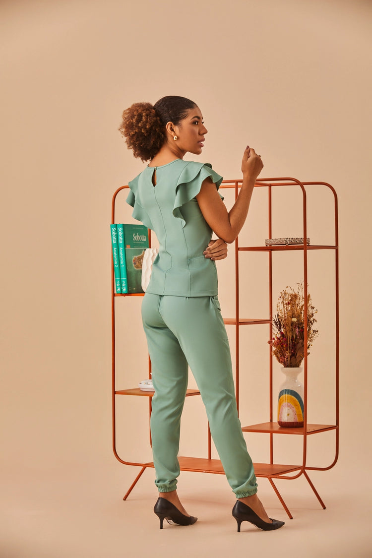 Scrub feminino Claudia cor verde sálvia - foto 6