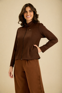Jaqueta Feminina Jani - Chocolate
