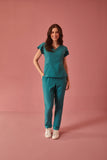 Scrub feminino Julia Premium cor petróleo - foto 3