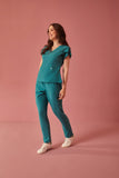 Scrub feminino Julia Premium cor petróleo - foto 4