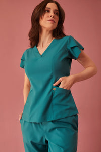 Scrub Feminino Julia Premium - Petróleo