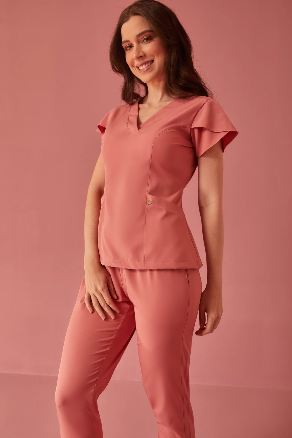 Scrub feminino Julia Premium cor rose - foto 6