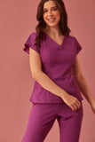 Scrub feminino Julia Premium cor uva - foto 5