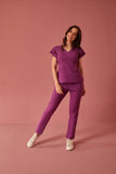 Scrub feminino Julia Premium cor uva - foto 3