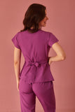 Scrub feminino Julia Premium cor uva - foto 8