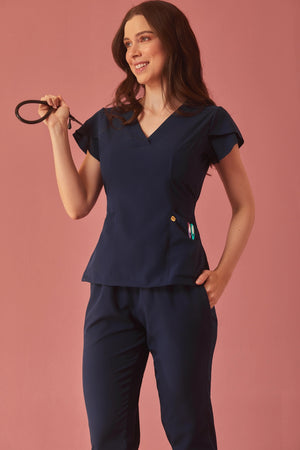 Scrub Feminino Julia Premium - Marinho