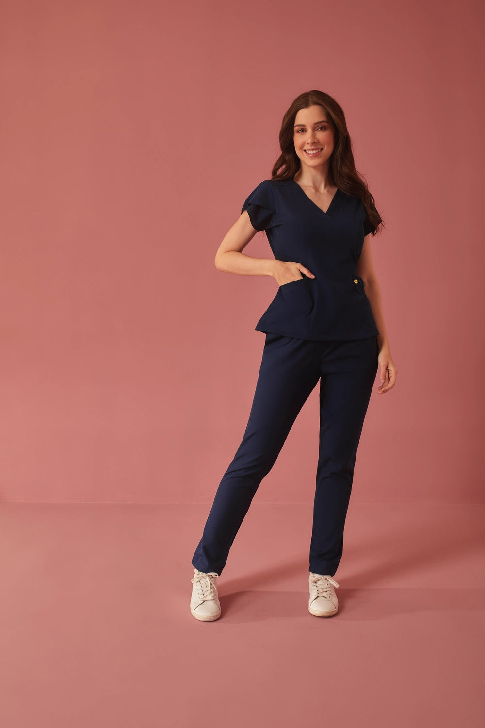 Scrub feminino Julia Premium cor marinho - foto 6