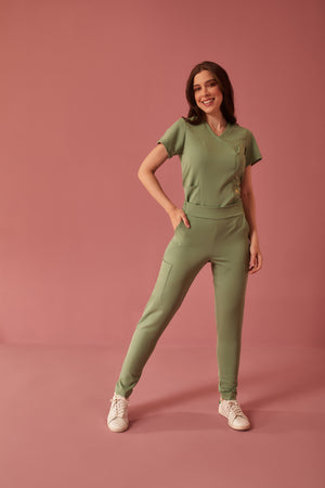 Scrub Feminino Eloá - Verde Sálvia