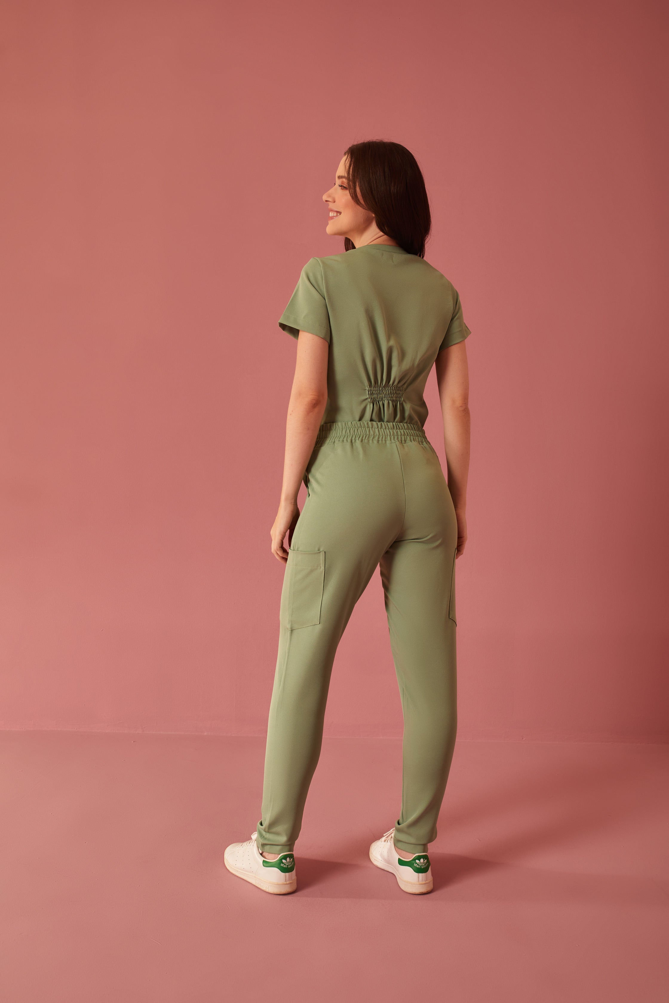 Scrub feminino Eloá cor verde sálvia - foto 5
