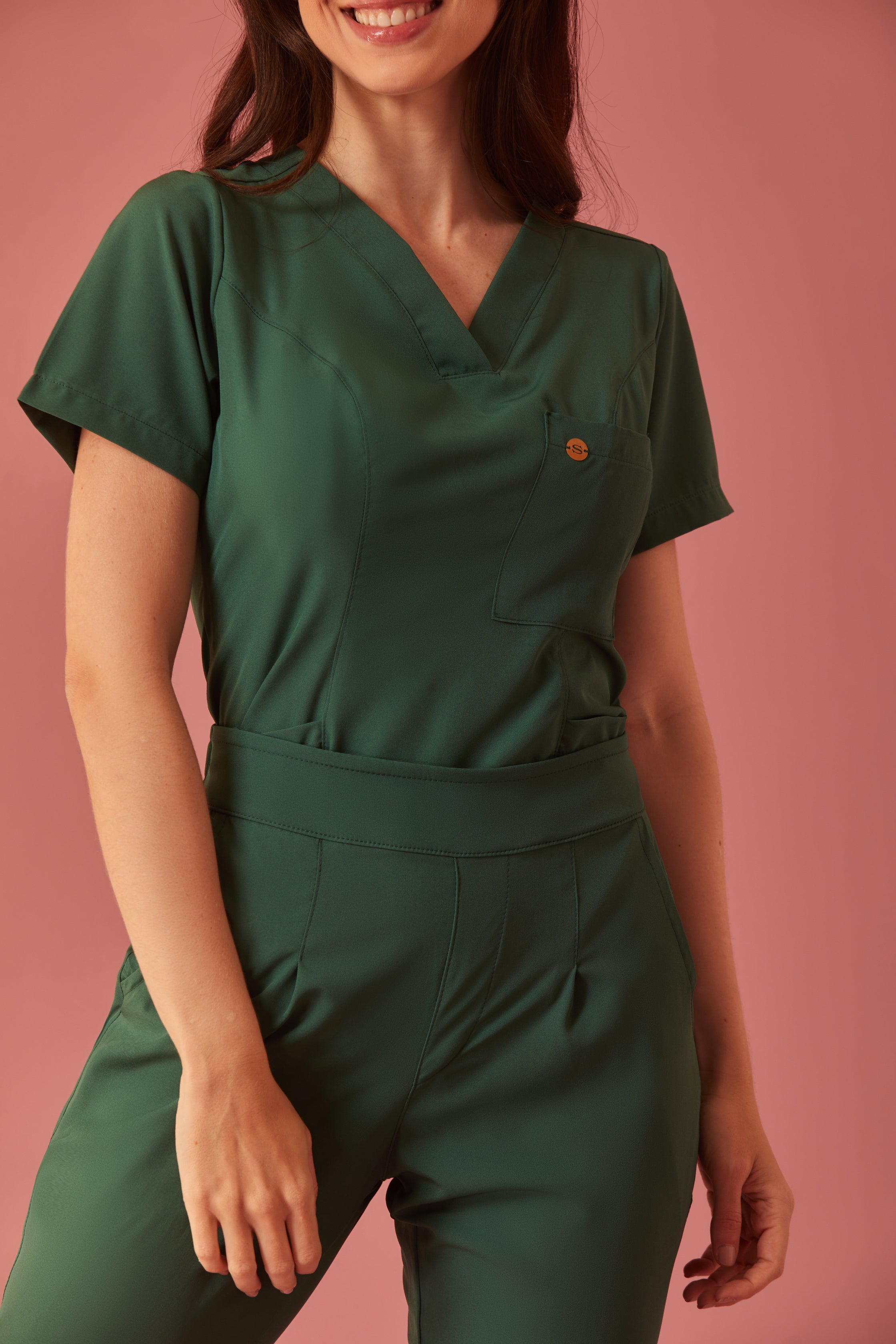 Scrub feminino Clara cor verde folha - foto 8