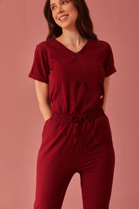 Scrub Feminino Lia - Vinho