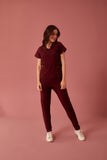 Scrub feminino Eloá cor vinho - foto 3