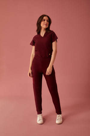 Scrub Feminino Eloá - Vinho