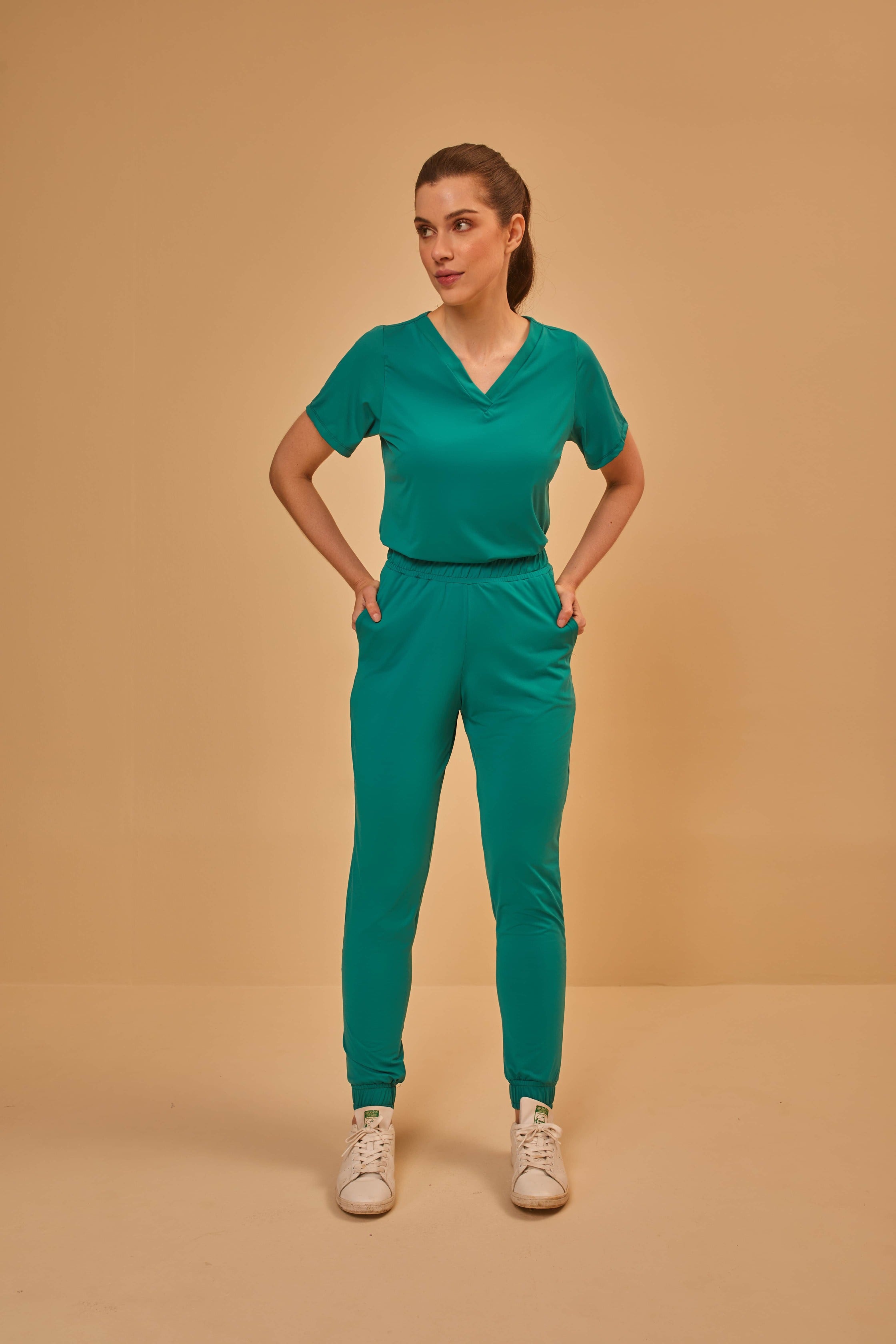 Scrub feminino Anny cor verde jade - foto 3