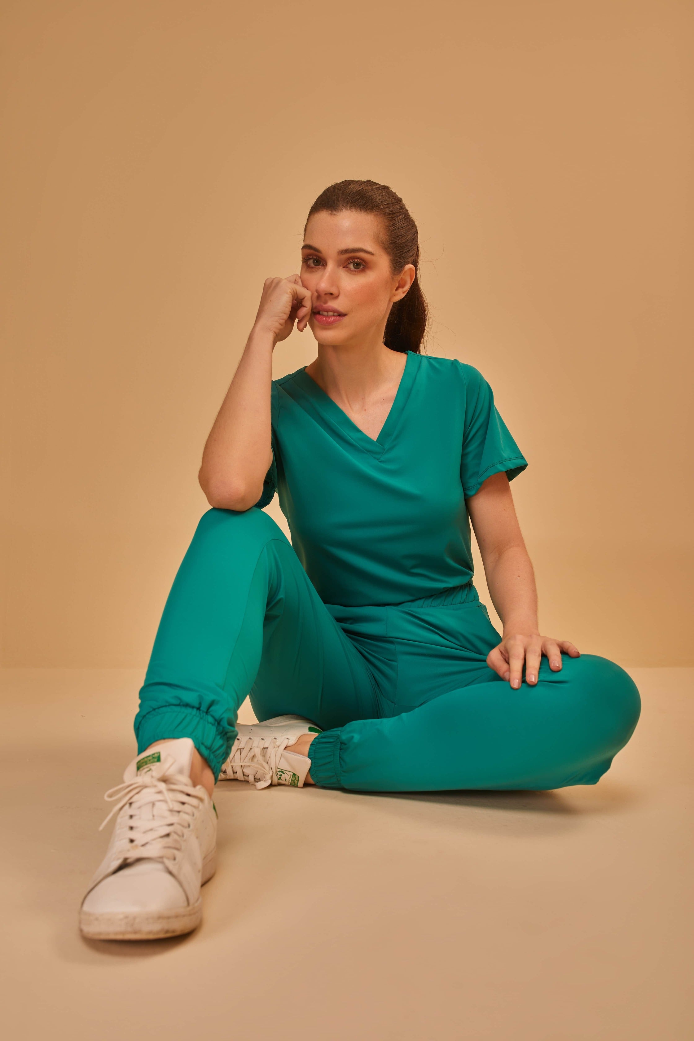 Scrub feminino Anny cor verde jade - foto 4