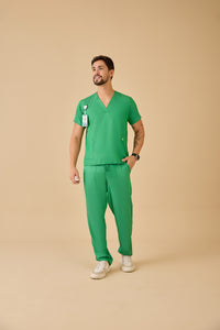 Scrub Masculino Felipe - Jeans Verde