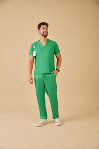 Scrub Masculino Felipe - Jeans Verde