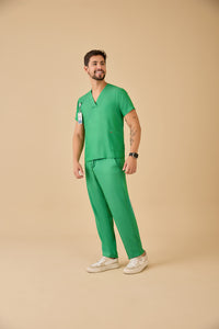 Scrub Masculino Felipe - Jeans Verde