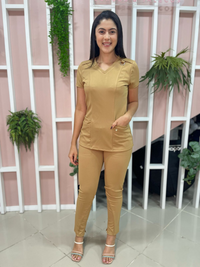 Scrub Feminino Nicole - Bege