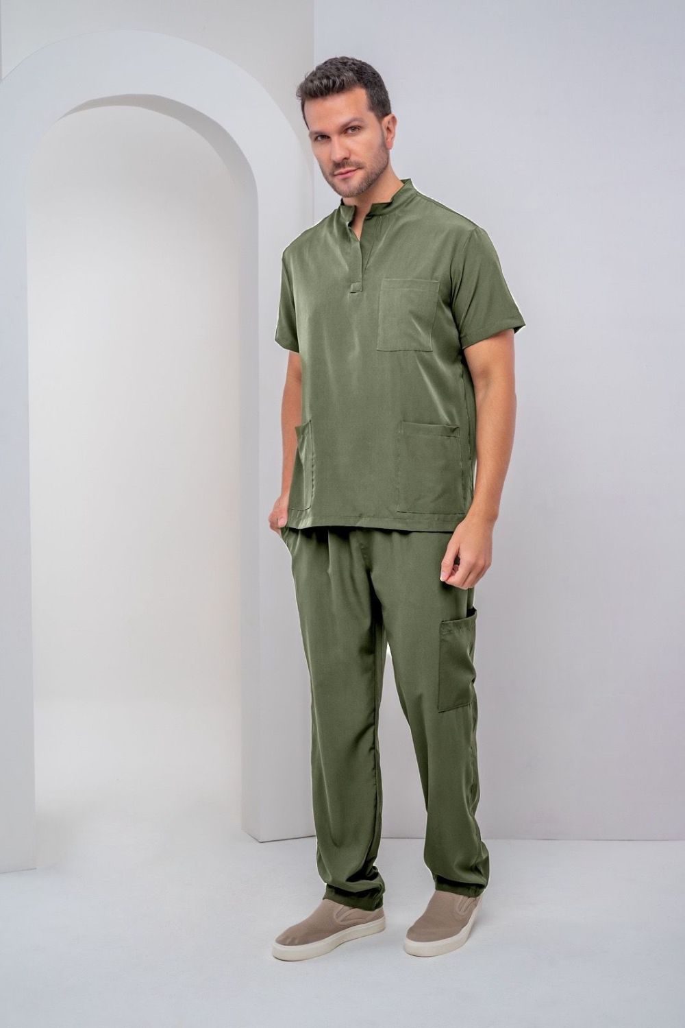 Scrub masculino Lucas cor verde oliva - foto 1