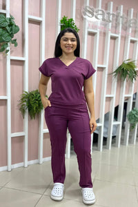 Scrub feminino Sheryda - Vinho