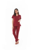 Scrub feminino Juliana cor vinho - foto 1