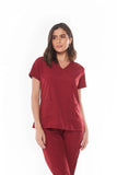 Scrub feminino Juliana cor vinho - foto 2
