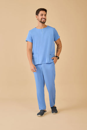 Scrub Masculino Michael - Azul Farda