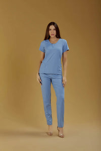 Scrub Feminino Camila - Celeste