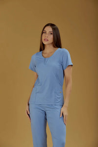 Scrub Feminino Camila - Celeste