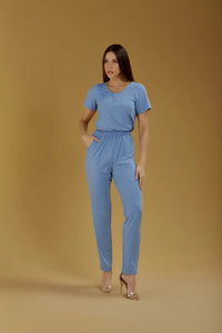 Scrub Feminino Camila - Celeste