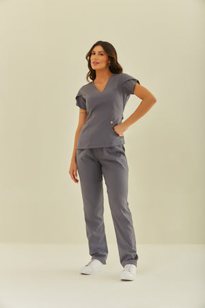 Scrub Feminino Julia - Grafite
