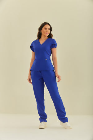 Scrub Feminino Julia - Azul Bic