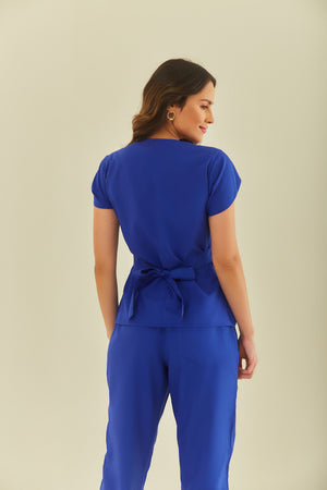 Scrub Feminino Julia - Azul Bic