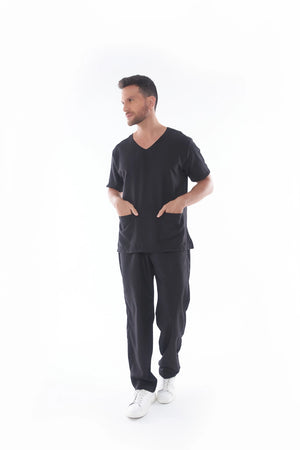 Scrub Masculino Bruno - Preto