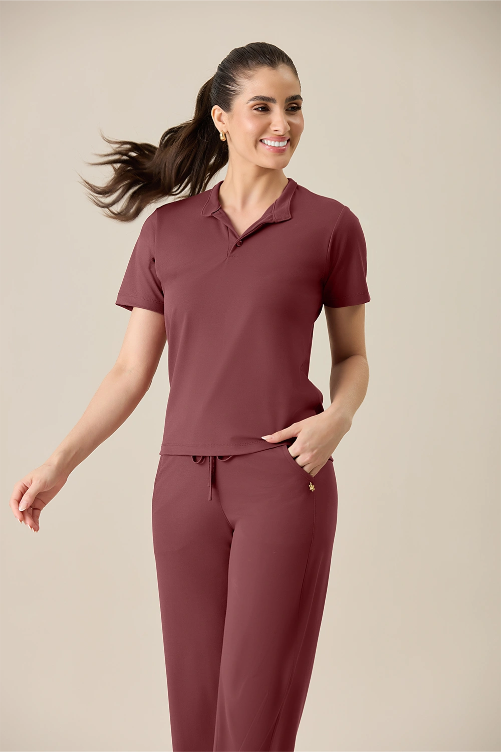 Scrub feminino Ingrid cor chocolate - foto 3