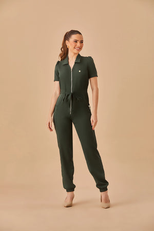 Macacão Feminino Lorena - Verde Escuro