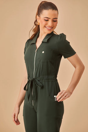Macacão Feminino Lorena - Verde Escuro