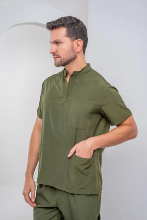 Scrub Masculino Lucas - Verde Escuro