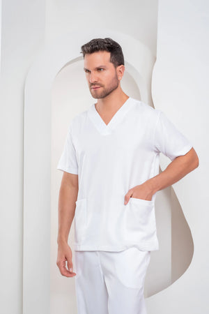 Scrub Masculino Andre- Branco