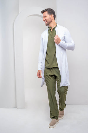 Jaleco Masculino Pedro - Branco