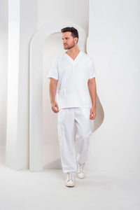 Scrub Masculino André - Branco