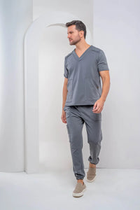 Scrub Masculino Davi - Cinza