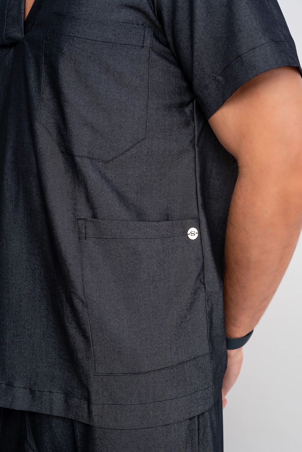 Scrub masculino Felipe cor jeans preto - foto 5